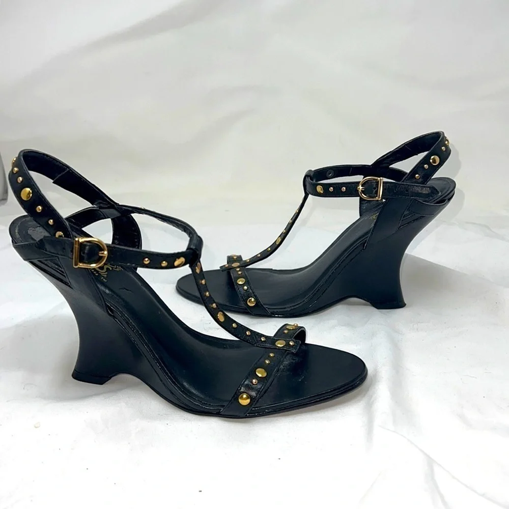 Carlos by Carlos Santana Sz 8 Modern Wedge Sandals